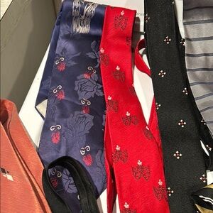 Elegant Red and Black Ties for Accessories